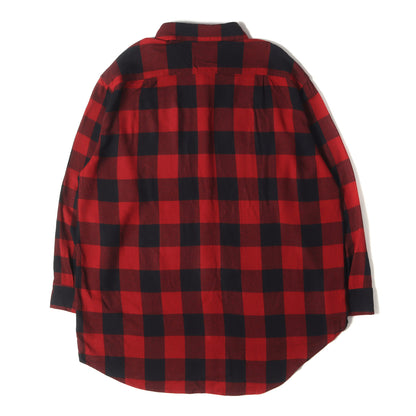 ブロックチェック アシンメトリー モダール シャツ (MODAL BLOCK CHECK ASYMMETRY SHIRT 2218-123)