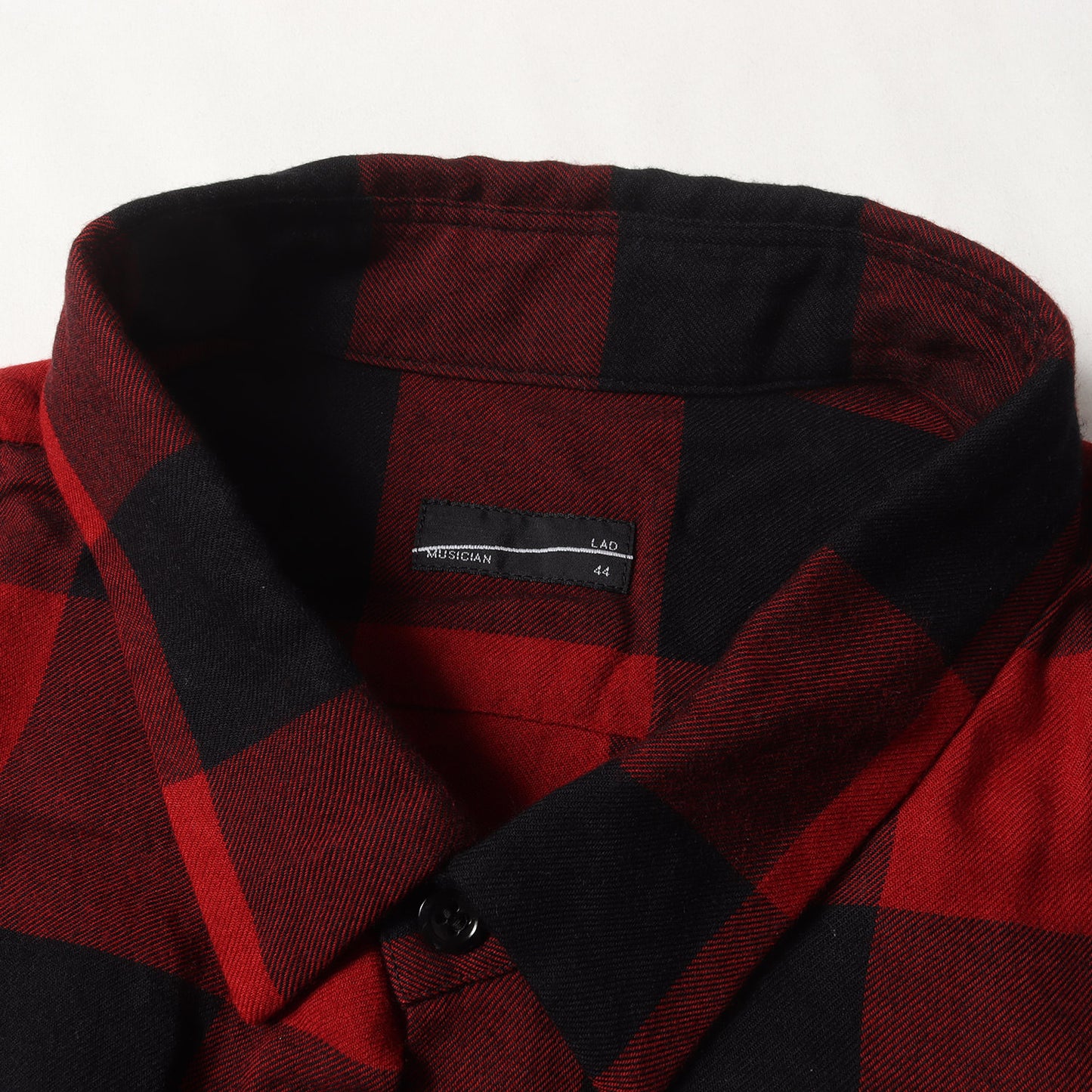 ブロックチェック アシンメトリー モダール シャツ (MODAL BLOCK CHECK ASYMMETRY SHIRT 2218-123)