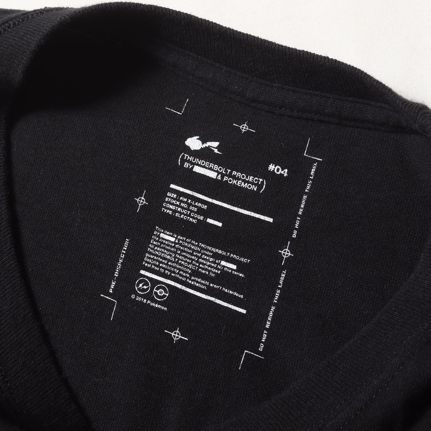 × POKEMON THUNDERBOLT PROJECT ロングスリーブ Tシャツ (18-002-02)