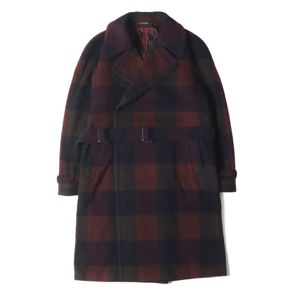 オーバーチェック ウールモッサ ラップコート (BALDWIN/S 770107 Q)