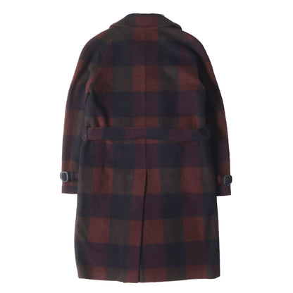 オーバーチェック ウールモッサ ラップコート (BALDWIN/S 770107 Q)