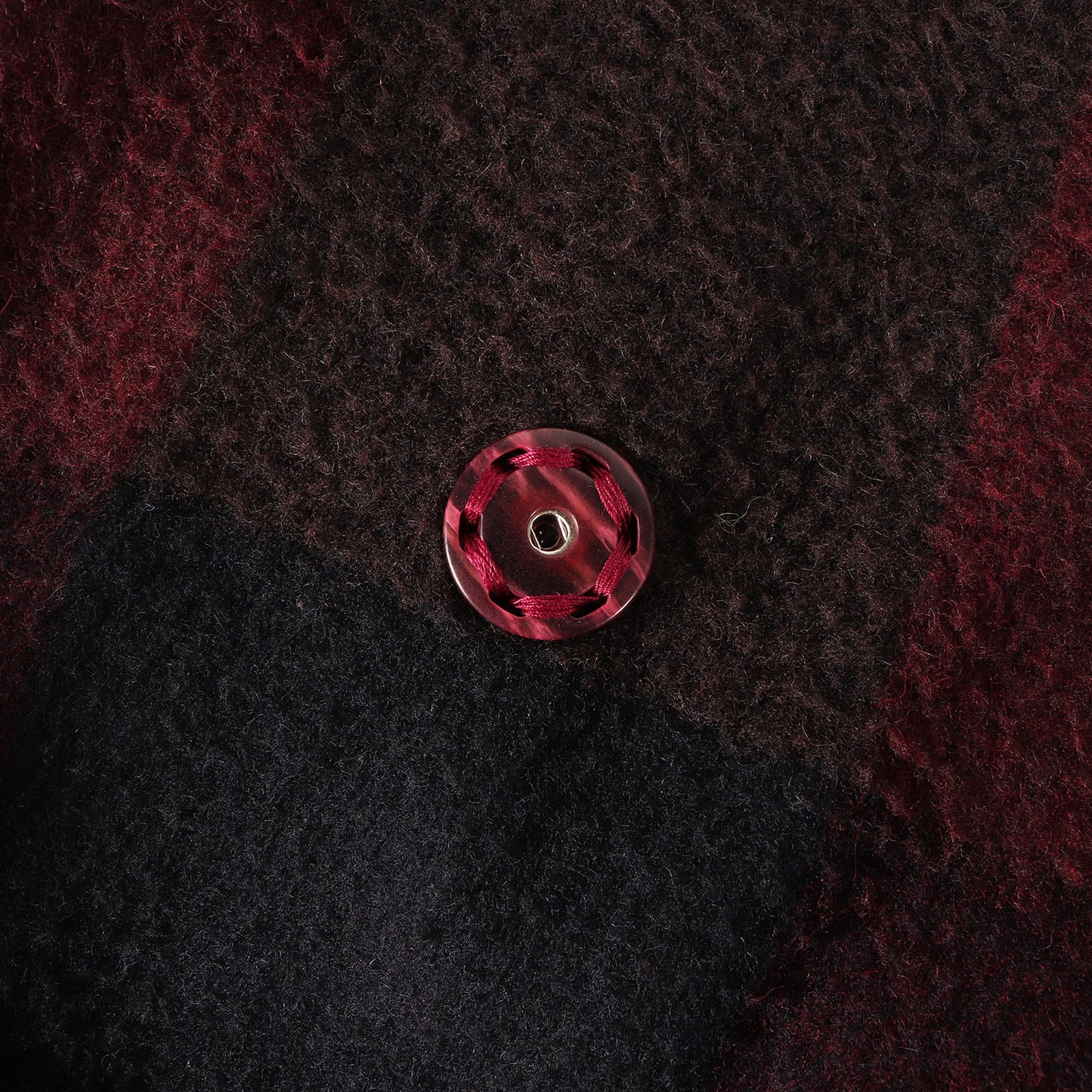 オーバーチェック ウールモッサ ラップコート (BALDWIN/S 770107 Q)