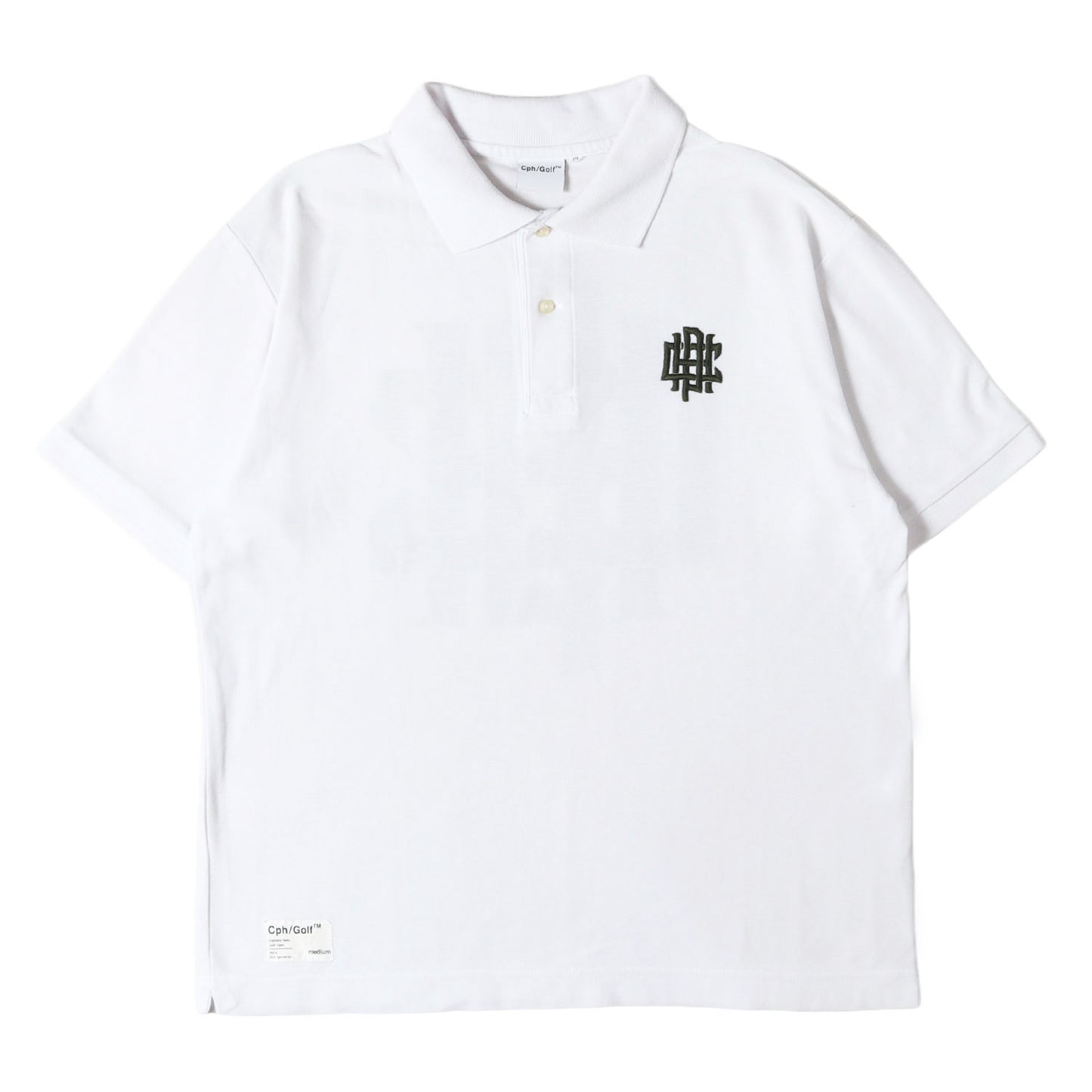22AW ワンポイント 刺繍 バック プリント ピケ ポロシャツ (OVERLAP LOGO SUMMER POLO CHG22-AW-T05)
