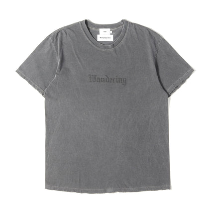 25SS × Ruro ダメージ加工 ロゴ Tシャツ (Wandering Tee)