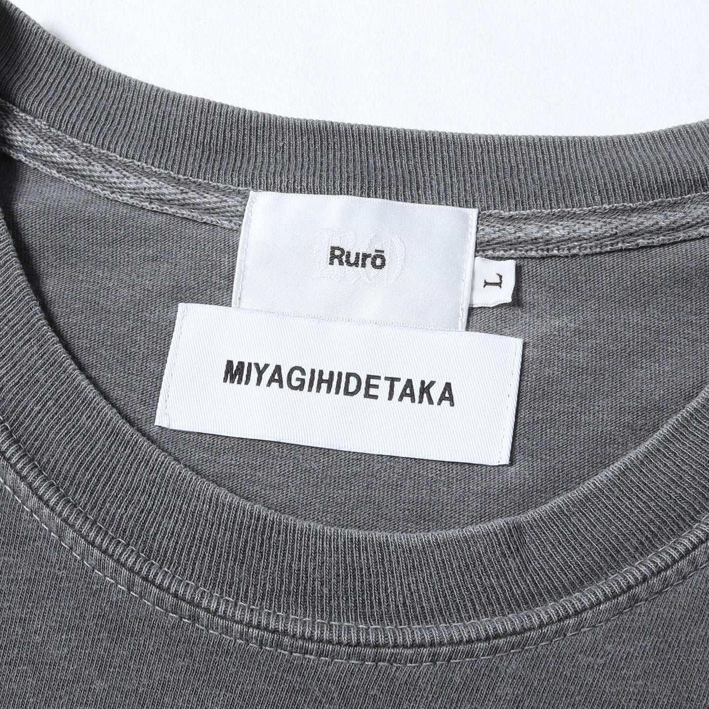 25SS × Ruro ダメージ加工 ロゴ Tシャツ (Wandering Tee)