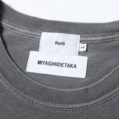 25SS × Ruro ダメージ加工 ロゴ Tシャツ (Wandering Tee)