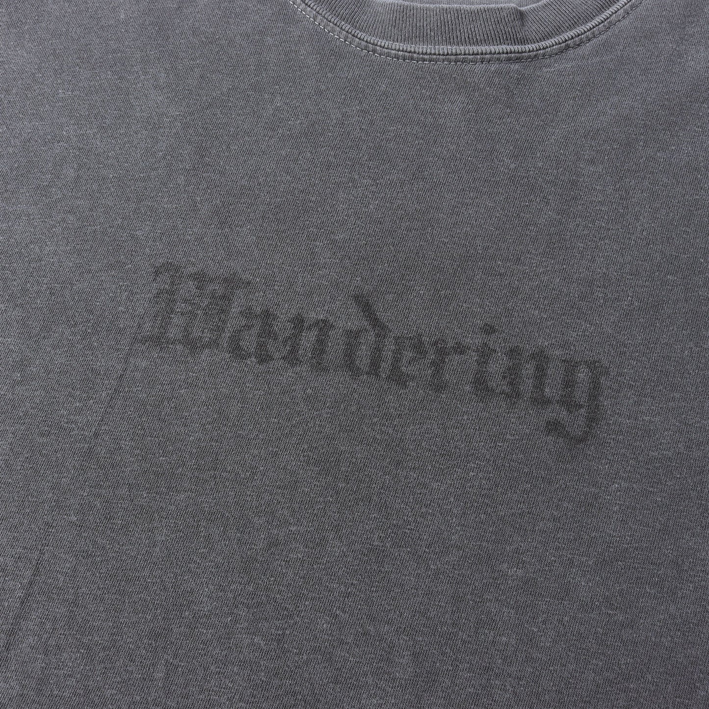 25SS × Ruro ダメージ加工 ロゴ Tシャツ (Wandering Tee)