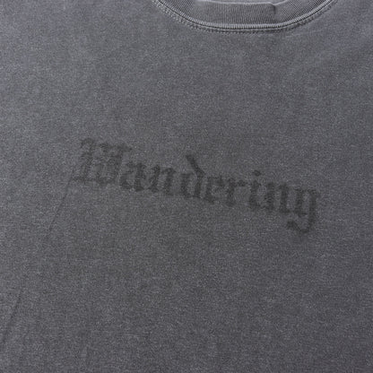 25SS × Ruro ダメージ加工 ロゴ Tシャツ (Wandering Tee)