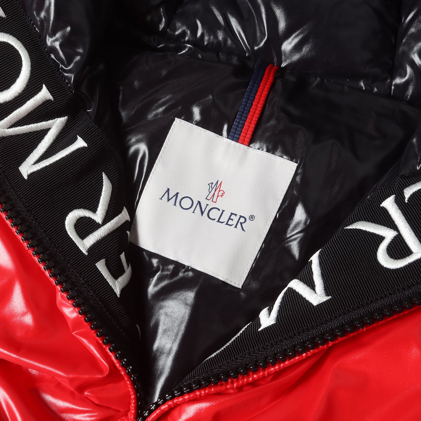 20AW ロゴテープ 刺繍 フーデッド シャイニー ナイロン ダウンベスト (AGNEAUX GILET F20911A51C00 68950)