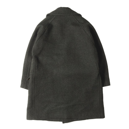 ショールカラー ベルテッド ラップコート (WOOL SHAWL COLLAR COAT Q03-04009) ※袖口裏地変色