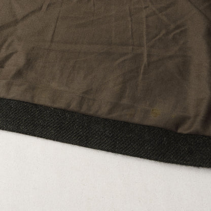 ショールカラー ベルテッド ラップコート (WOOL SHAWL COLLAR COAT Q03-04009) ※袖口裏地変色