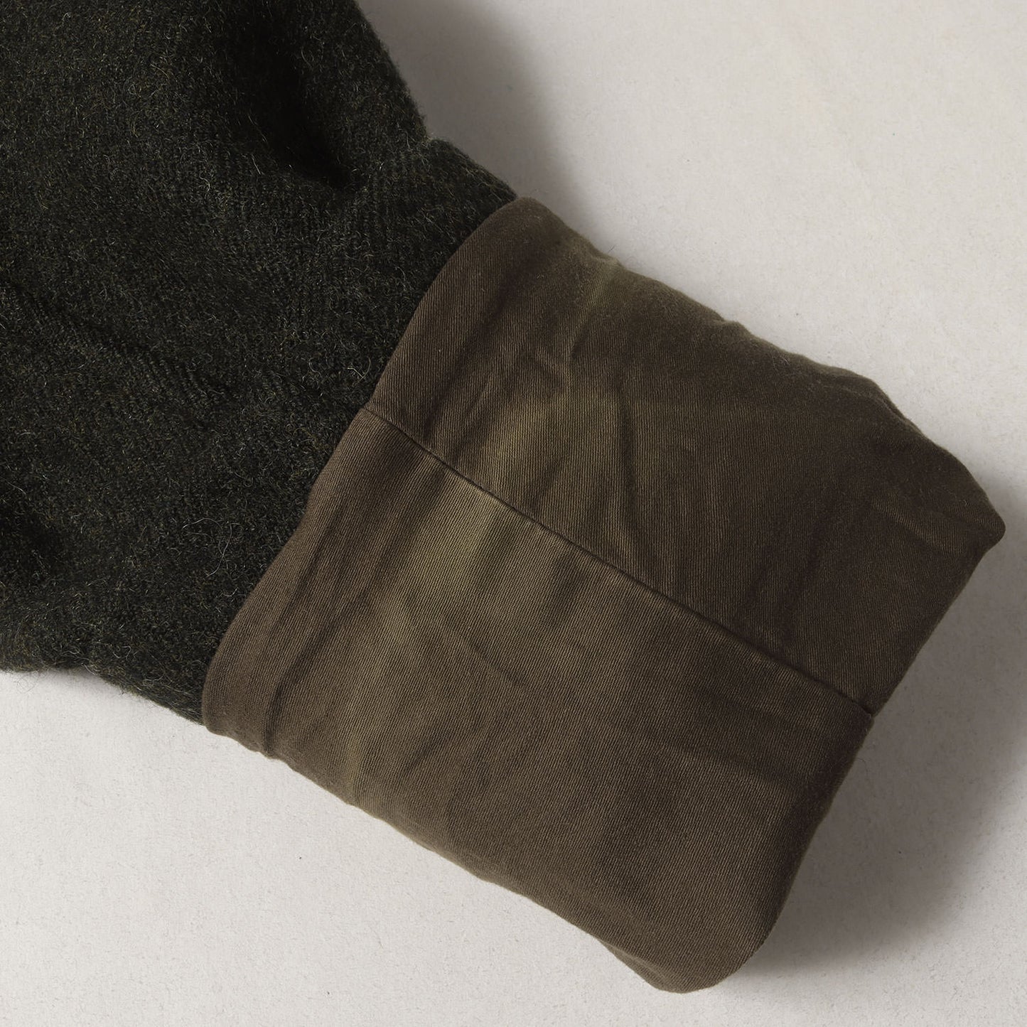 ショールカラー ベルテッド ラップコート (WOOL SHAWL COLLAR COAT Q03-04009) ※袖口裏地変色