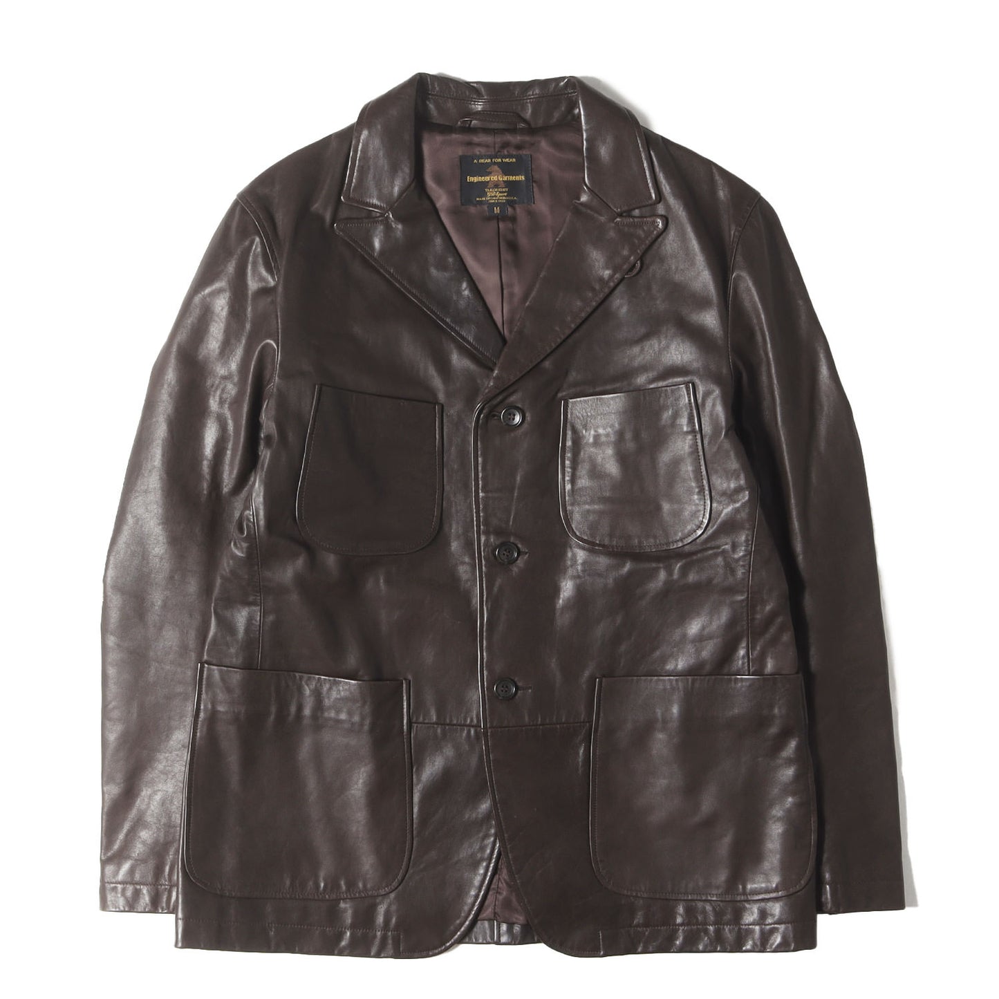 × Golden Bear SPORT 3B カウレザー テーラード ジャケット (BEDFORD JACKET 20312-EG-COW)