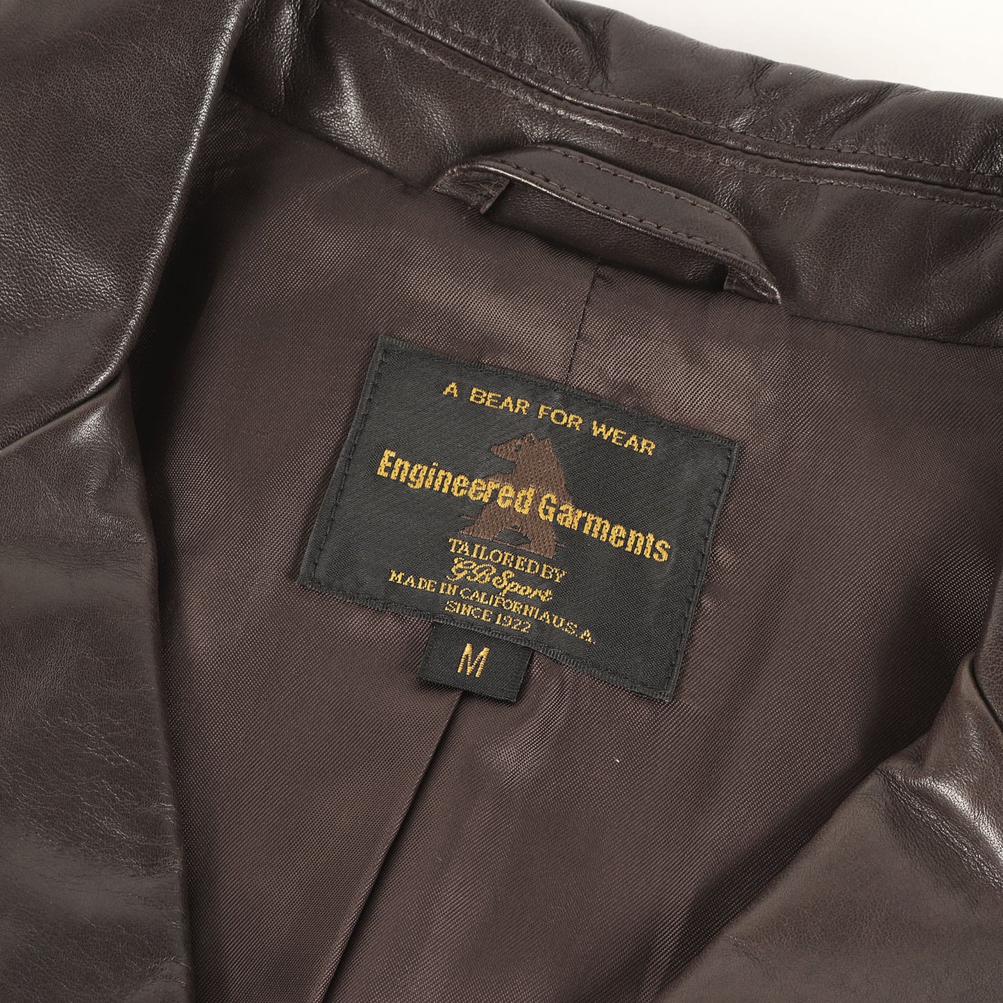 × Golden Bear SPORT 3B カウレザー テーラード ジャケット (BEDFORD JACKET 20312-EG-COW)