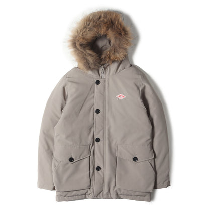 ラクーンファー付き フーデッド ポリコットン ダウンジャケット (MENS FUR DOWN JD-8535 LAS)