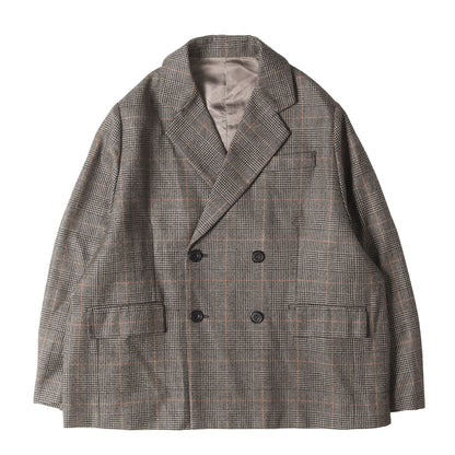 ハウンドトゥース ダブル 4B テーラード (OVERSIZED DOUBLE BREASTED JACKET WINDOW PEN ST.097-2)