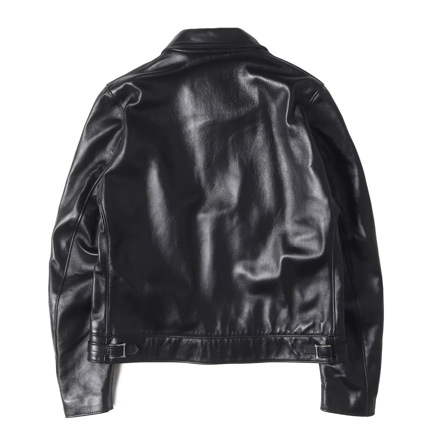 × Lewis Leathers ホースレザー ジップアップ シングル ライダース ジャケット(Lewis Leather×HYSTERIC NEBRASKA 02191LB02) / 550T