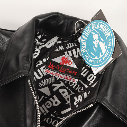 × Lewis Leathers ホースレザー ジップアップ シングル ライダース ジャケット(Lewis Leather×HYSTERIC NEBRASKA 02191LB02) / 550T