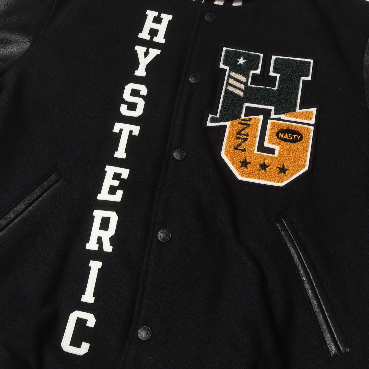 HG OVERLAP LOGO ワッペンスタジャン (02193AB12)