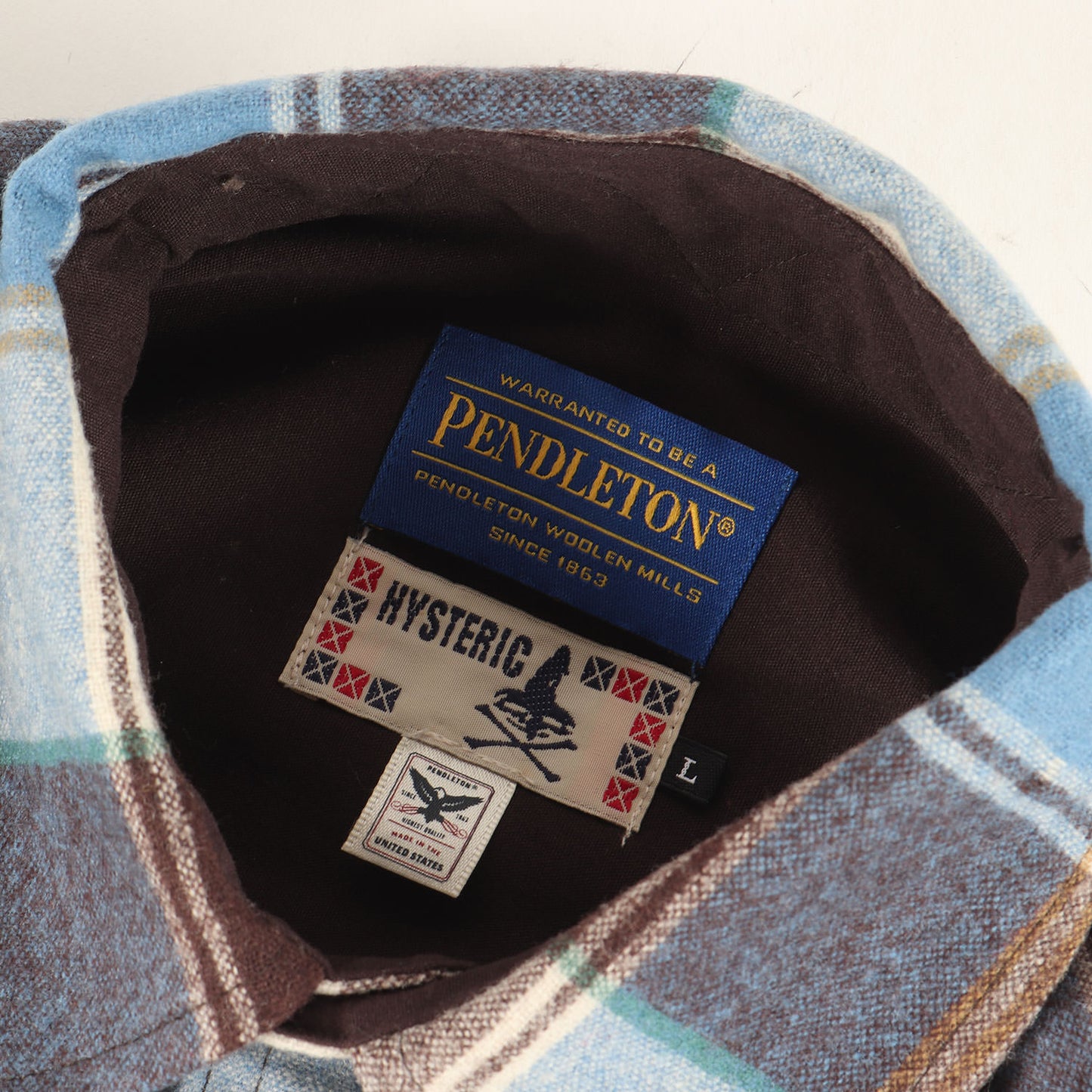 × PENDLETON バック チェーン刺繍 ウール シャツ (0241AH13)