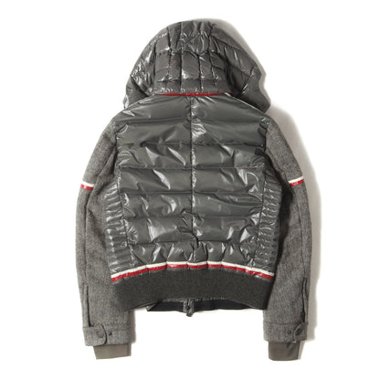 フード付き ヘリンボーン ダウン ジャケット (AMNEVILLE GIUBBOTTO 020974132902 54025) / GRENOBLE