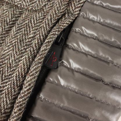 フード付き ヘリンボーン ダウン ジャケット (AMNEVILLE GIUBBOTTO 020974132902 54025) / GRENOBLE