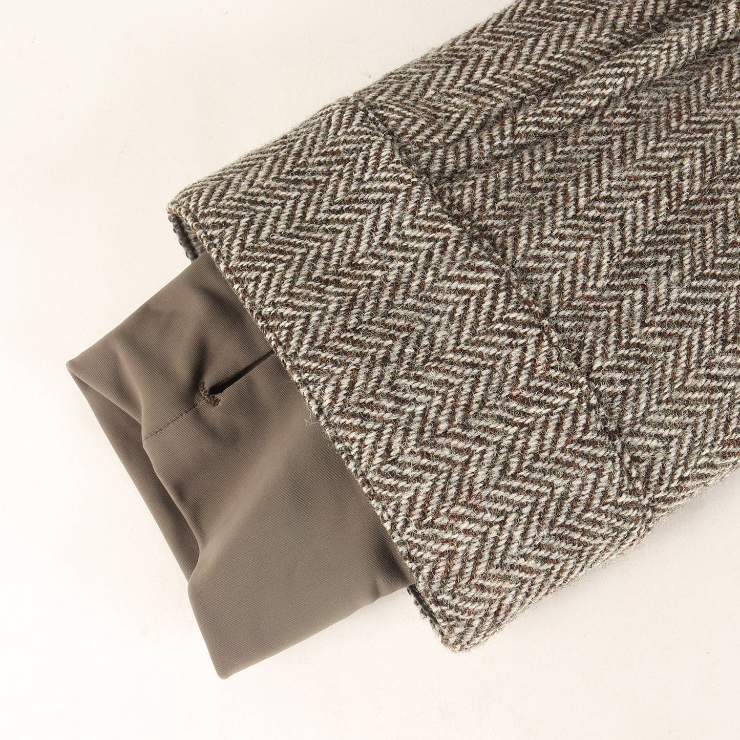 フード付き ヘリンボーン ダウン ジャケット (AMNEVILLE GIUBBOTTO 020974132902 54025) / GRENOBLE