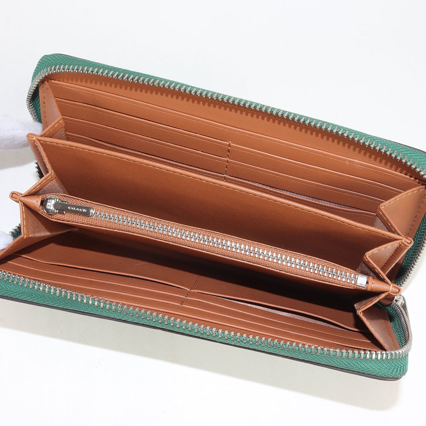 22SS エンブレムロゴ レザー ロングウォレット (LONG ZIP AROUND WALLET C5889)
