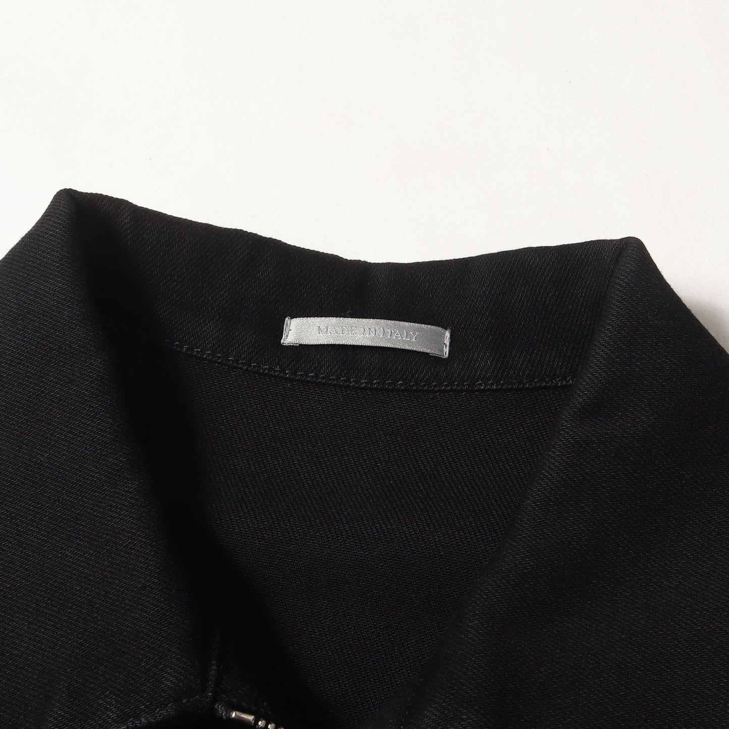 ジップアップ ストレッチ ブラック デニム トラッカー ジャケット (833C416A4209)