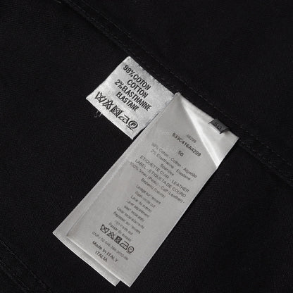 ジップアップ ストレッチ ブラック デニム トラッカー ジャケット (833C416A4209)