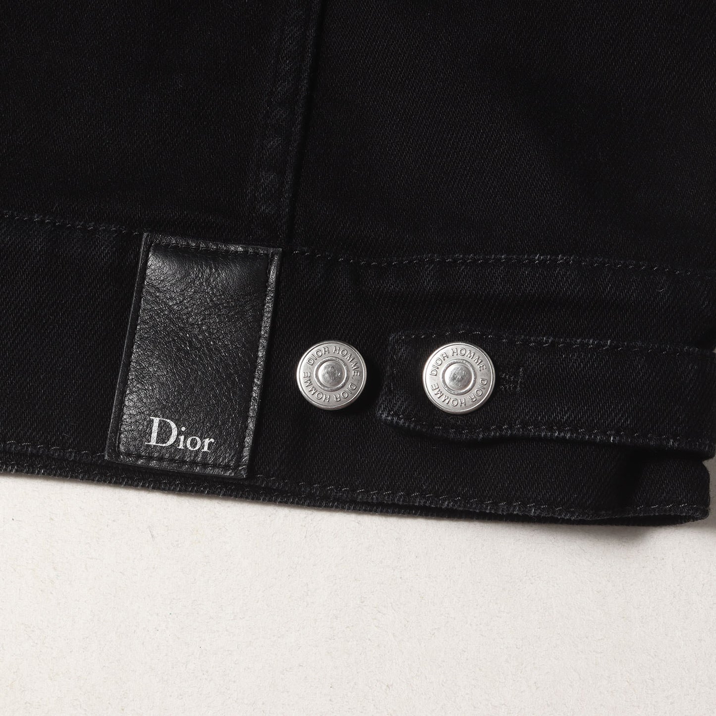 ジップアップ ストレッチ ブラック デニム トラッカー ジャケット (833C416A4209)