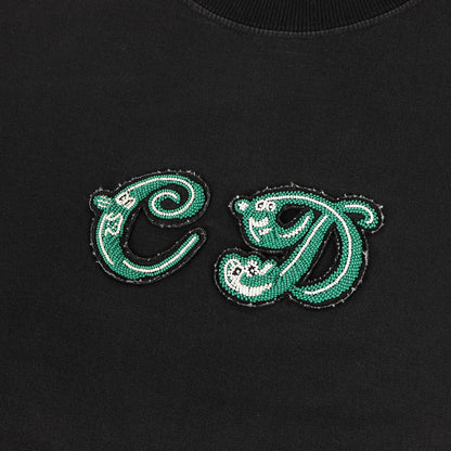 21SS × KENNY SCHARF ビーズ CDロゴ Tシャツ