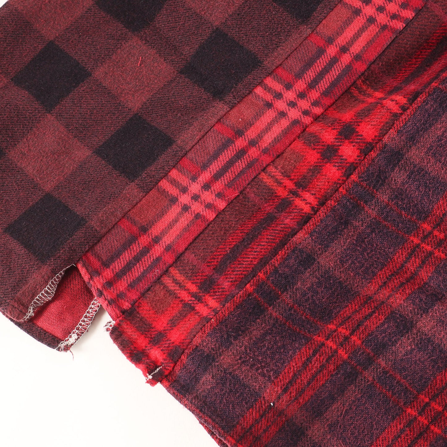 23AW ヴィンテージ リメイク フランネル シャツ (7 Cuts Wide Shirt / Over Dye PU354) / Rebuild by needles