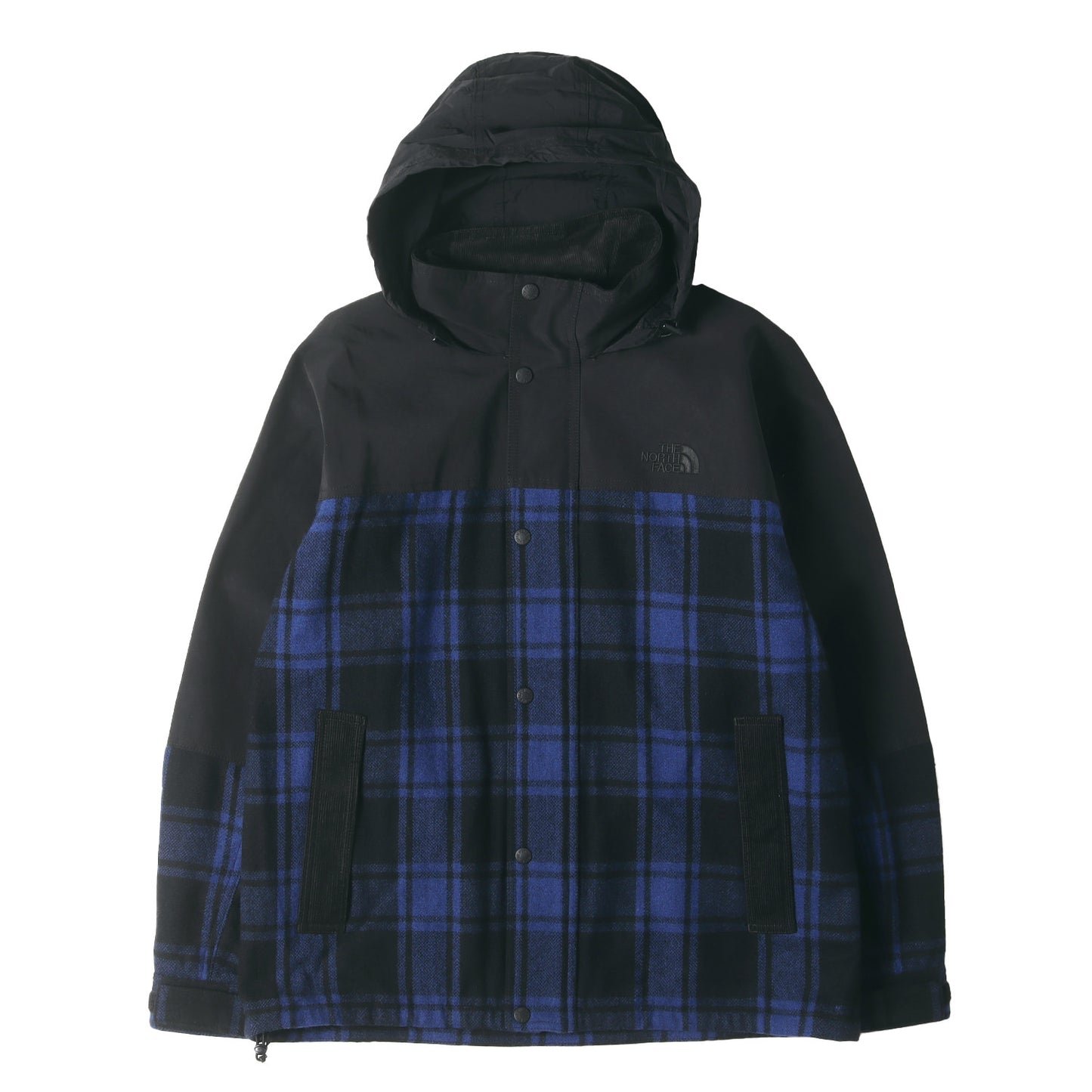 × THE NORTH FACE コットンナイロン チェック ウール ジャケット (WF-J923)