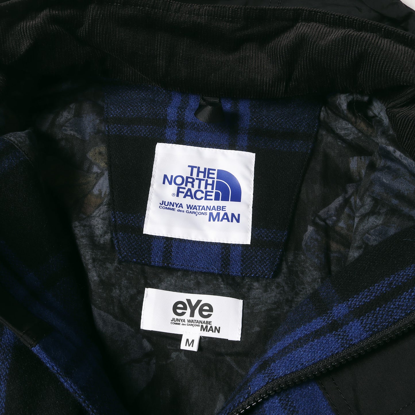 × THE NORTH FACE コットンナイロン チェック ウール ジャケット (WF-J923)