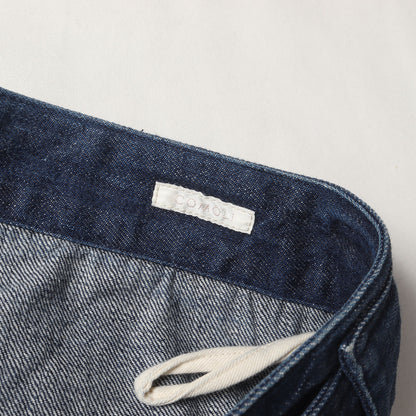 ベルテッド テーパード デニム パンツ (belted denim pants L03-03005)