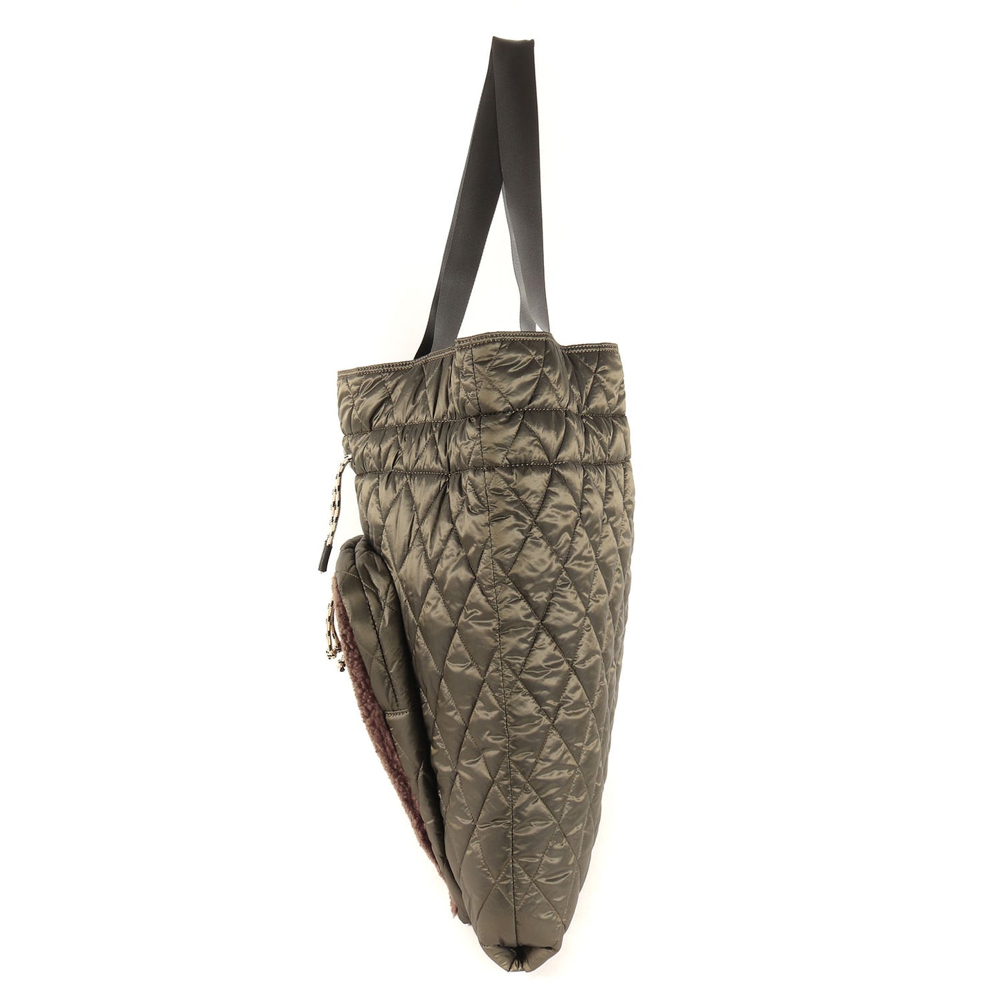 Ys 2WAY キルティング ボア ショルダー トート バッグ (QUILTED POLYESTER TOTE BAG)