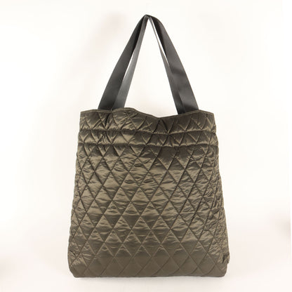 Ys 2WAY キルティング ボア ショルダー トート バッグ (QUILTED POLYESTER TOTE BAG)