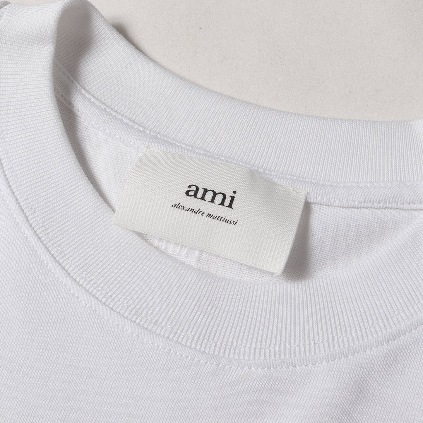 現行モデル オーガニックコットンジャージー Ami de Coeur ロングスリーブ Tシャツ (UTS205.726)