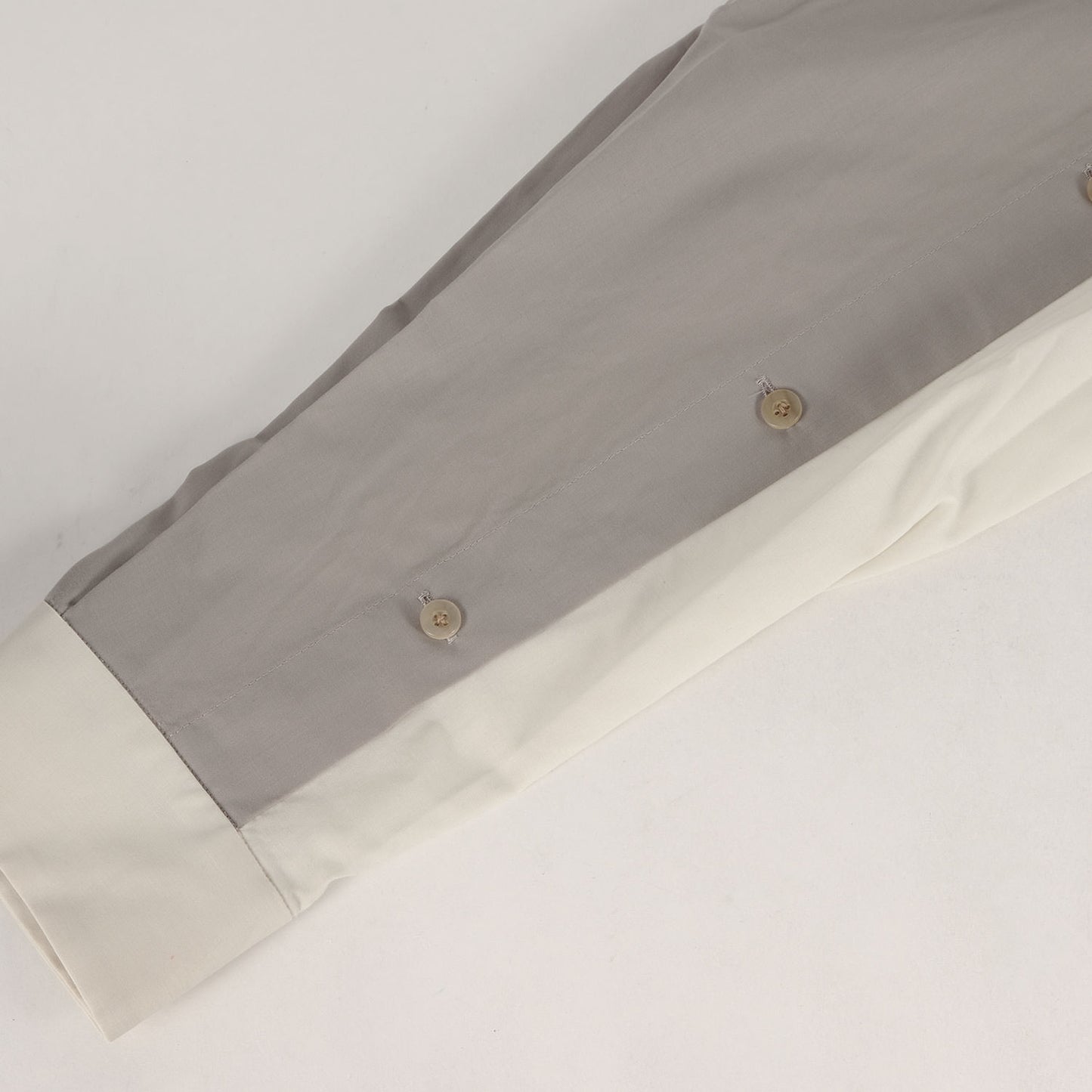 24SS ネクタイ付き ウール ローン ドレス シャツ (TIE SHIRT B 1E124-21)