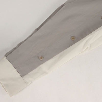24SS ネクタイ付き ウール ローン ドレス シャツ (TIE SHIRT B 1E124-21)