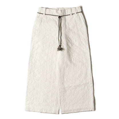 24SS 刺し子 ワイド バギー スラックス (sashiko slacks 4E124-75)