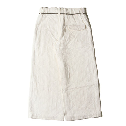 24SS 刺し子 ワイド バギー スラックス (sashiko slacks 4E124-75)