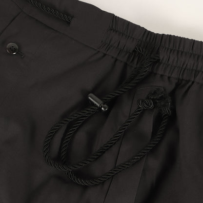24SS スーパー180'Sウール ドローコード レイヤード ワイド パンツ (Layered pants 1E124-71)