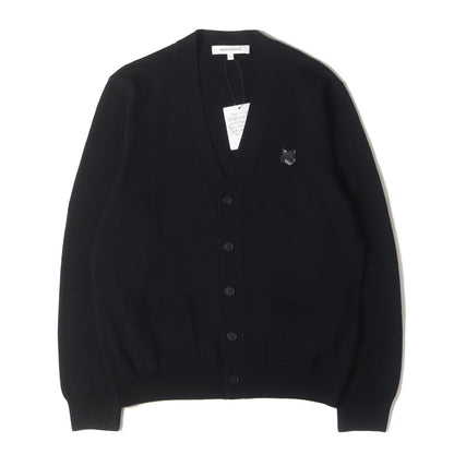 24SS ワンポイント ワッペン ニット カーディガン (BOLD FOX HEAD PATCH REGULAR CARDIGAN MM00509KT1036)