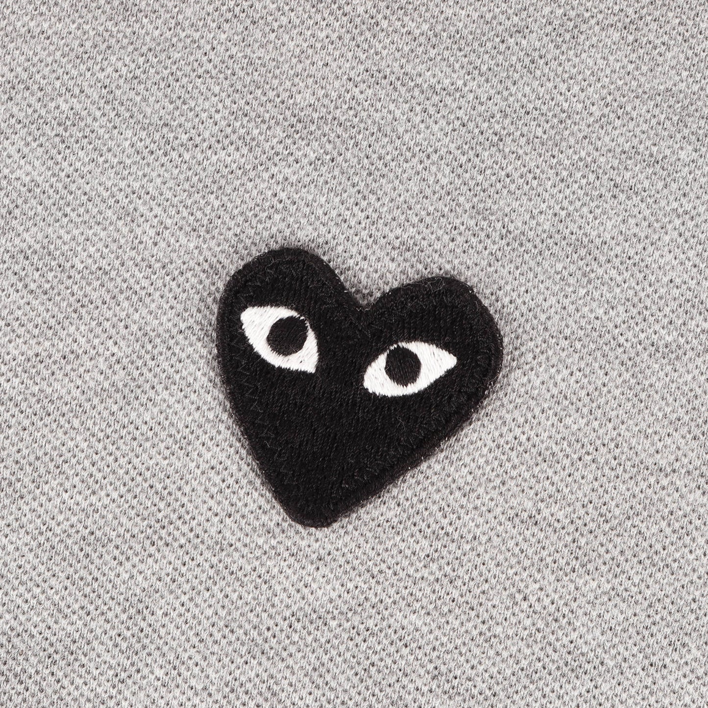 25SS ブラックハート エンブレム刺繍 ピケ ポロシャツ / AD2025/3