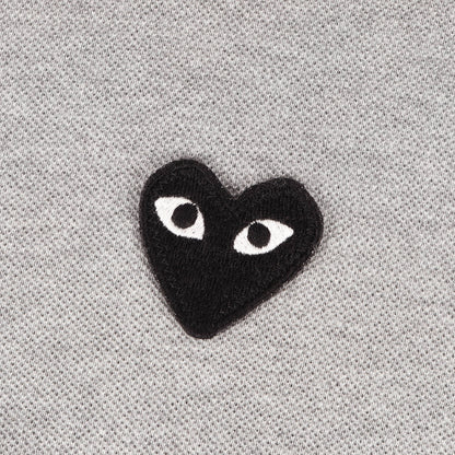 25SS ブラックハート エンブレム刺繍 ピケ ポロシャツ / AD2025/3