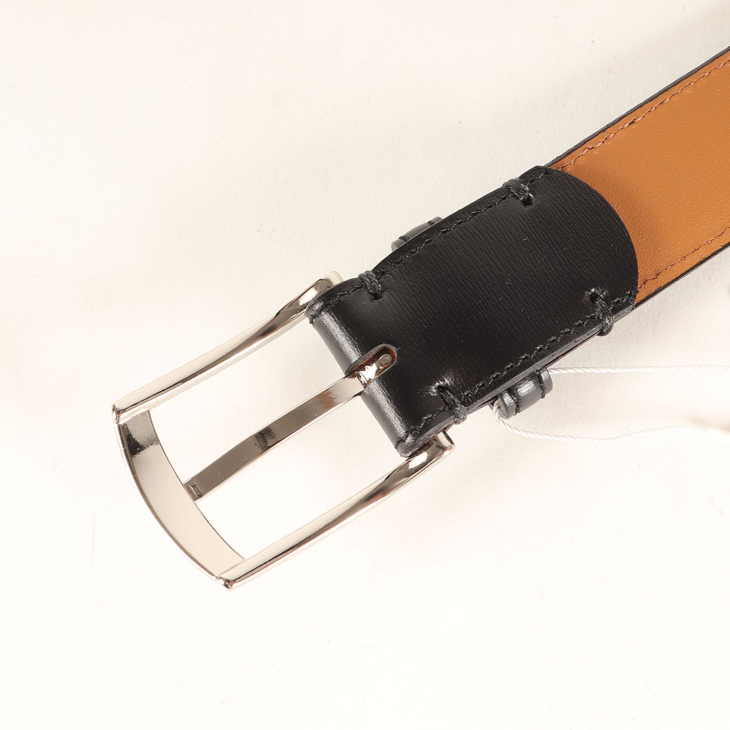 現行モデル スクエアバックル デュプイ レザー ベルト (1341-699-1973) / MADE IN JAPAN