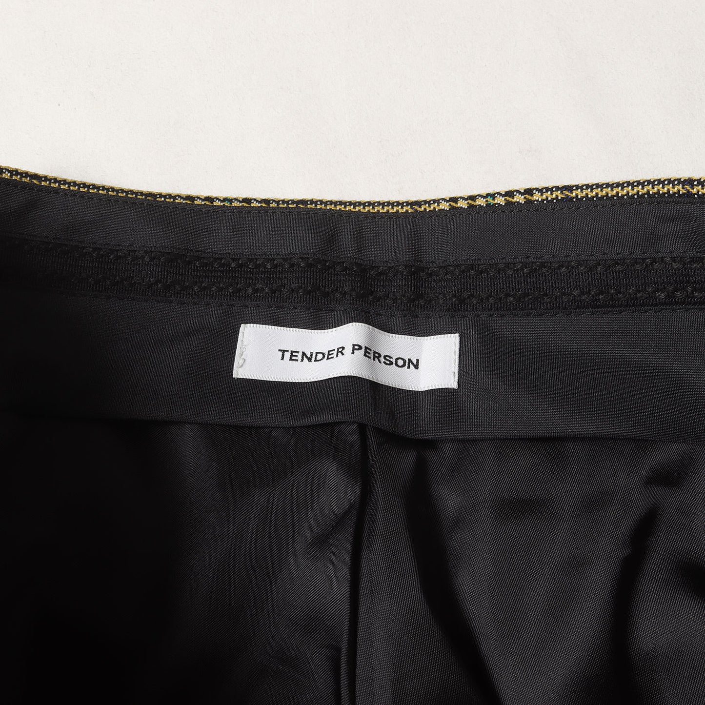 23SS タータンチェック スリットヘム パンツ