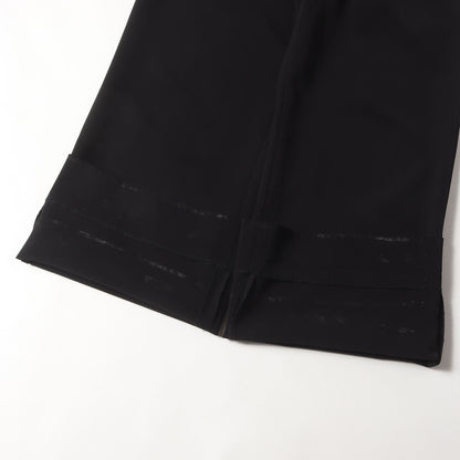 ストレッチ ストレート ワイド スラックス パンツ (1214-177-8921)